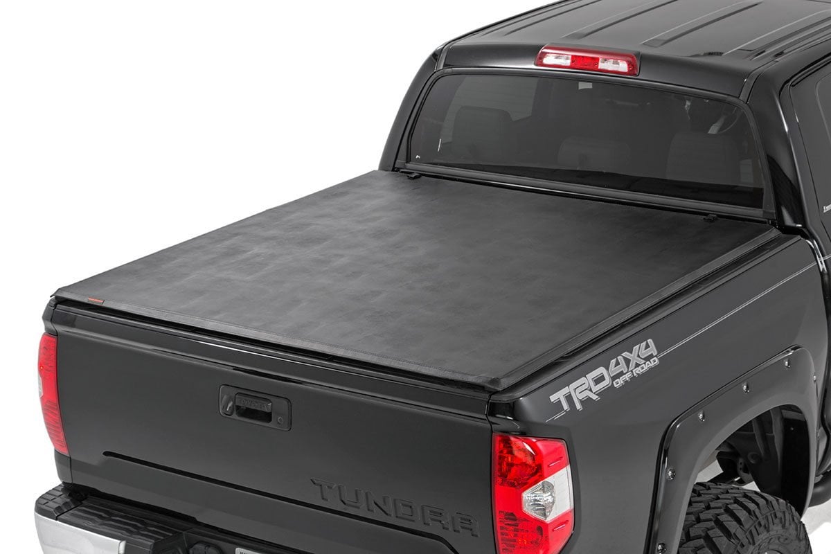 Soft Tri-Fold Bed Cover | 5'7" Bed | No OE Rail | Toyota Tundra (07-21)