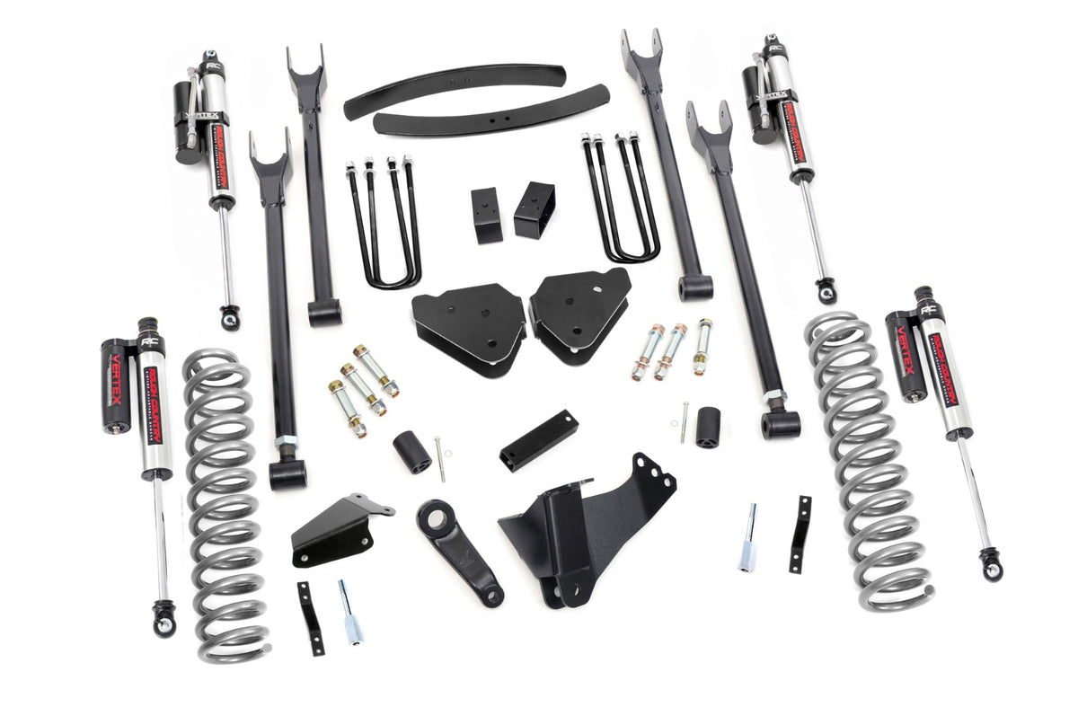 6 Inch Lift Kit | Gas | 4 Link | No Ovlds | Vertex | Ford F-250/f-350 Super Duty (05-07)