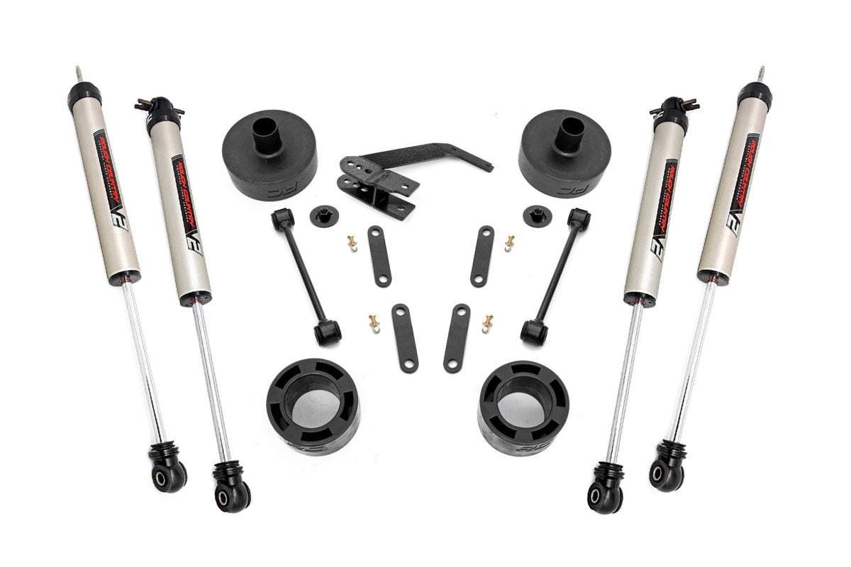 2.5 Inch Lift Kit | Spacers | V2 | Jeep Wrangler Jk/wrangler Unlimited (07-18)