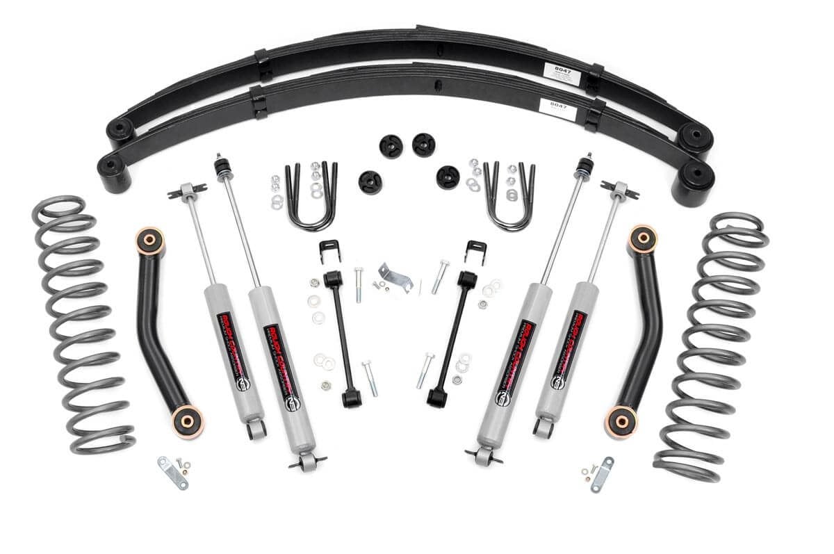 4.5 Inch Lift Kit | Rr Springs | Jeep Cherokee Xj 2wd/4wd (1984-2001)