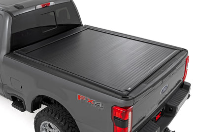 Rough Country Powered Retractable Bed Cover for Ford F-250 with 6'10" Bed — installed at Road Runner Wheels & Tires · primary view