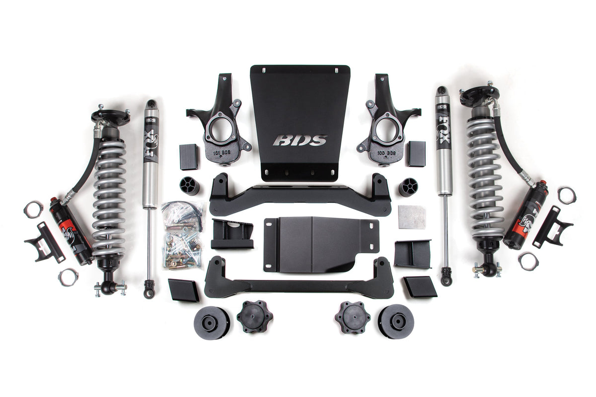 4 Inch Lift Kit | FOX 2.5 Performance Elite Coil-Over | Chevy/GMC Avalanche, Suburban, Tahoe, or Yukon 1500 (07-14) 4WD
