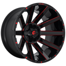 Fuel 1PC D643 CONTRA — Gloss Black Red Tinted Clear