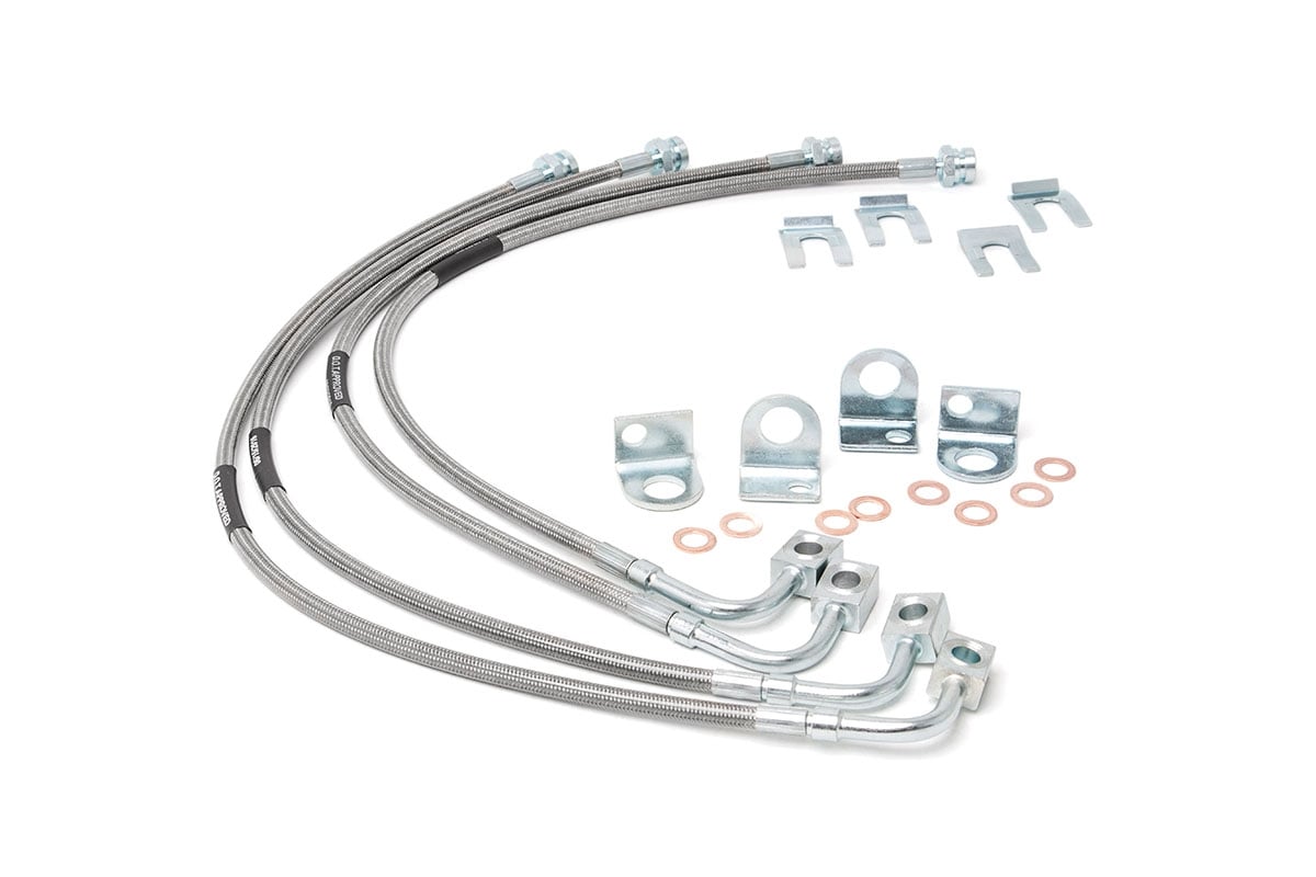 Brake Lines | Stainless | Fr & Rr | 4-6 Inch Lift | Jeep Wrangler Jk/wrangler Unlimited (07-18)