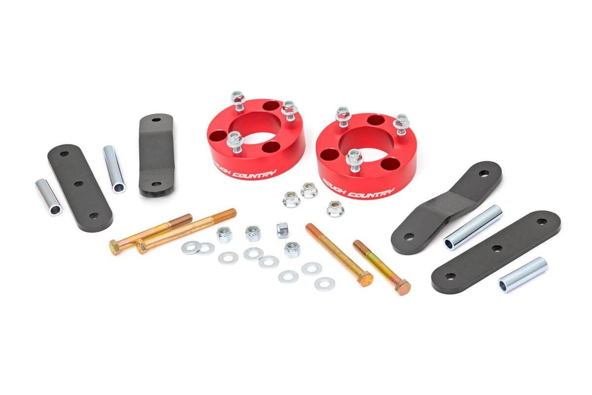 2.5 Inch Leveling Kit | Red Spacers | Nissan Frontier (05-26)/xterra (05-15)