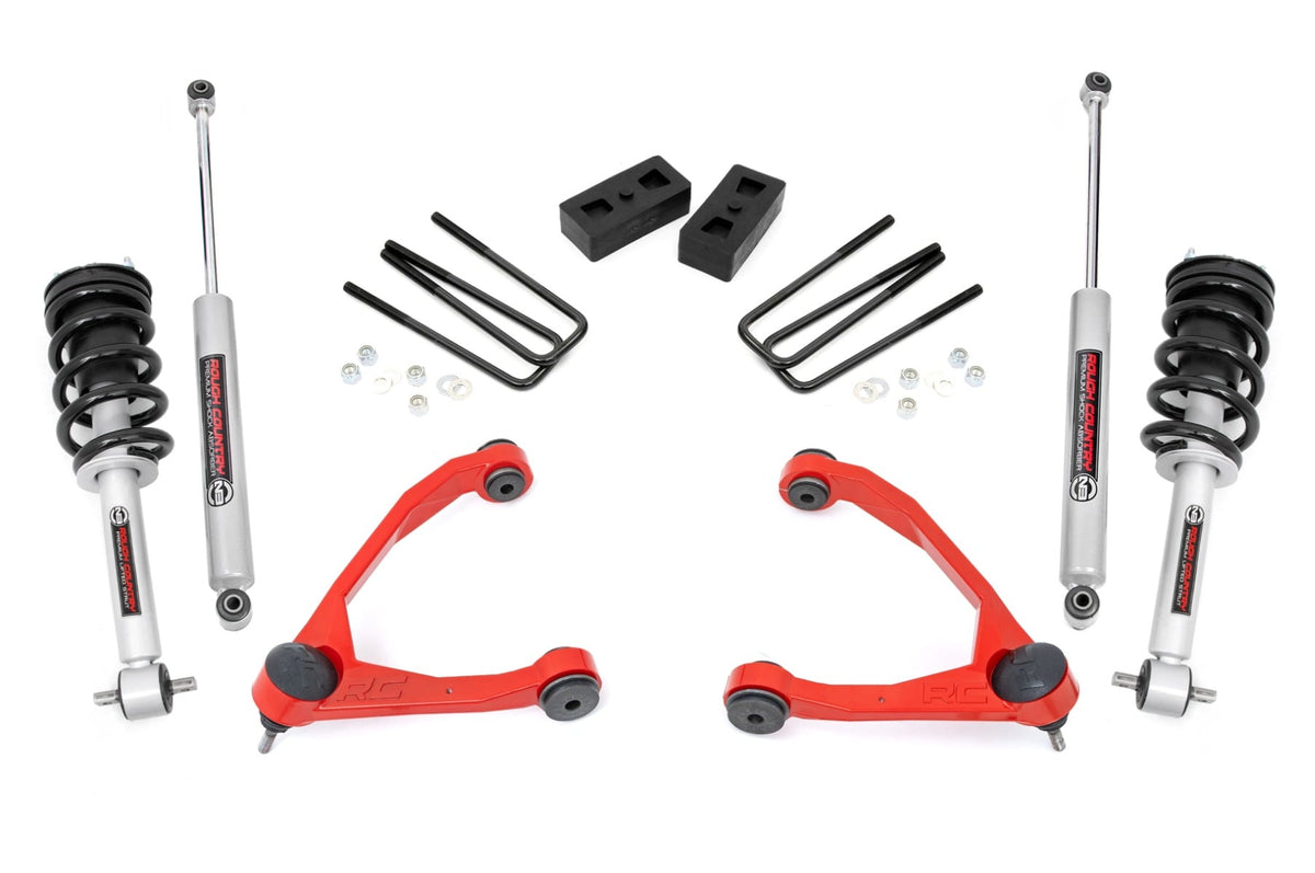 3.5 Inch Lift Kit | Cast Steel | N3 Strut | Chevy/gmc 1500 (14-16)