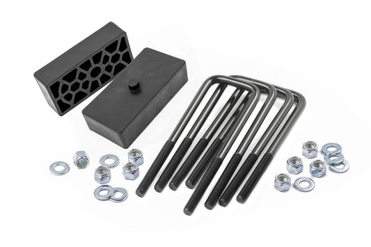 1.5 Inch Block & U-Bolt Kit | Chevy Silverado 2500 HD 2WD/4WD (2001-2010) - Rough Country at Road Runner Wheels & Tires