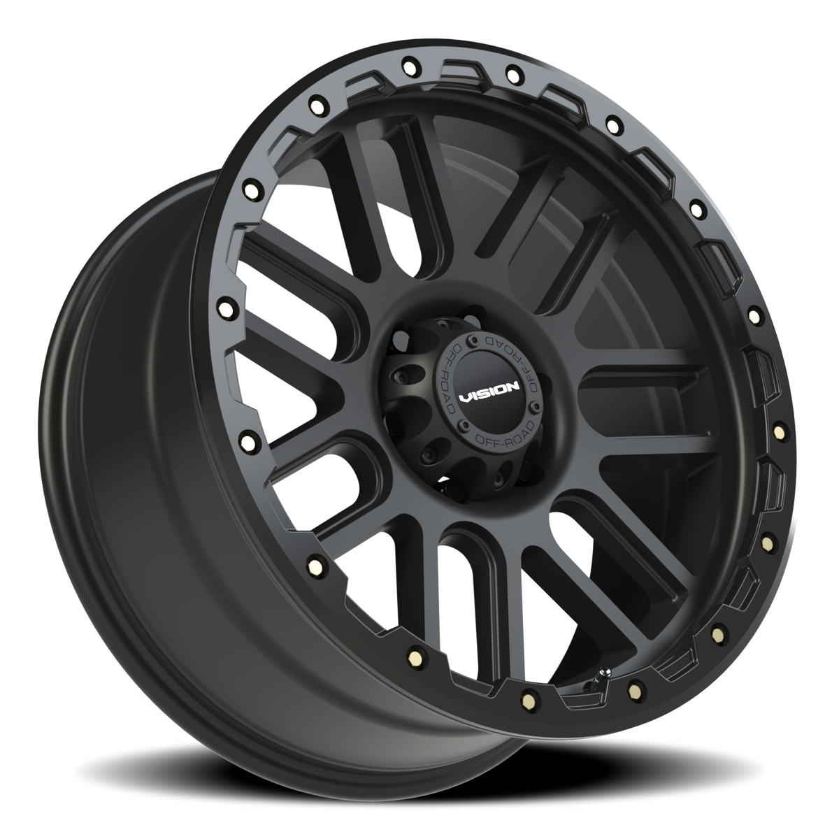 Vision Off-Road Nemesis — Matte Black Machined Face