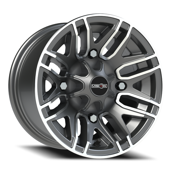 Vision ATV/UTV Assault UTV — Gunmetal Machined Face 