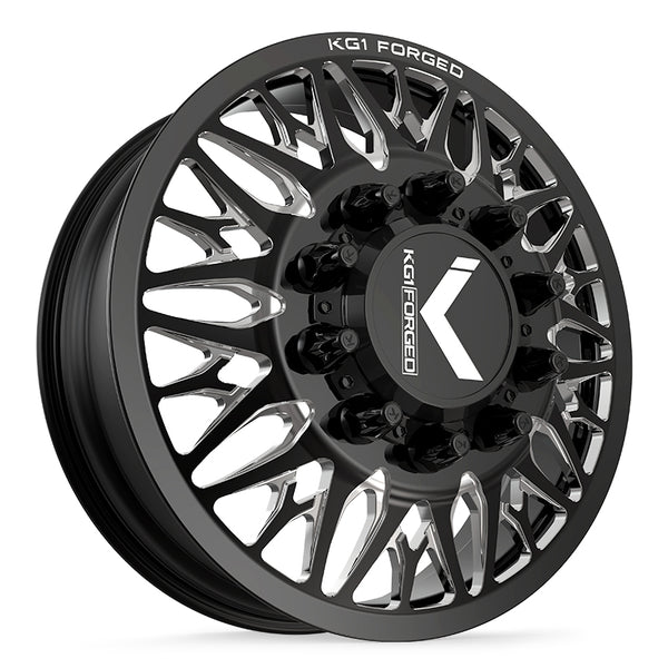 KG1 Forged TRIDENT-D — Gloss Black Milled 