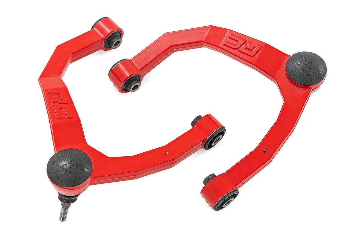 Red Forged Upper Control Arms | Oe Upgrade | Red | Chevy/gmc Sierra/silverado 1500 (19-26)
