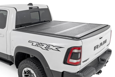 Rough Country Hard Low Profile Bed Cover for Ram 1500 19-26 — installed at Road Runner Wheels & Tires · primary view