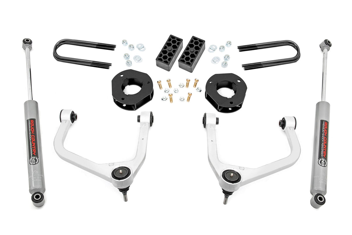 3.5 Inch Lift Kit | Rear Mono Leaf | Chevy Silverado 1500 2wd/4wd (2025-2026)