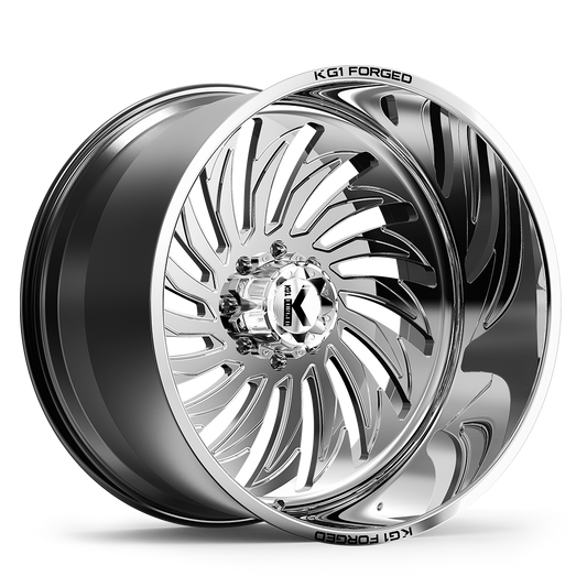 KG1 Forged HURRICANE — GLOSS BLACK MILLED Wheel