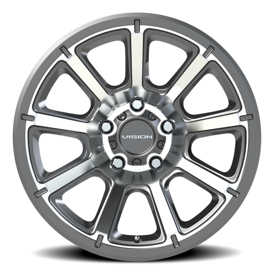Vision Off-Road Turbine — Gunmetal Machined Face - front