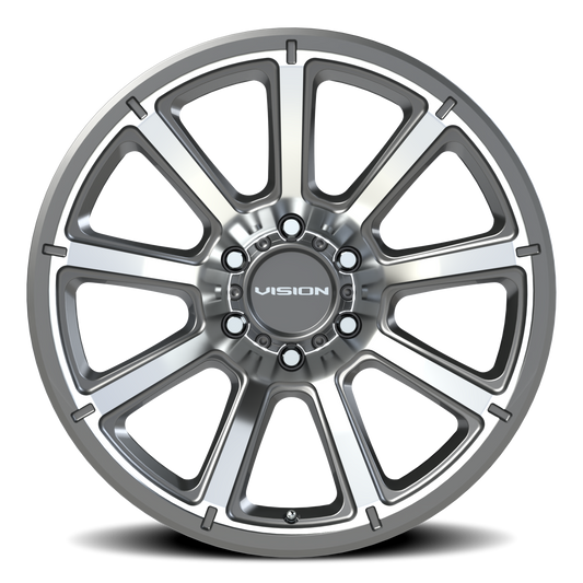 Vision Off-Road Turbine — Gunmetal Machined Face - front