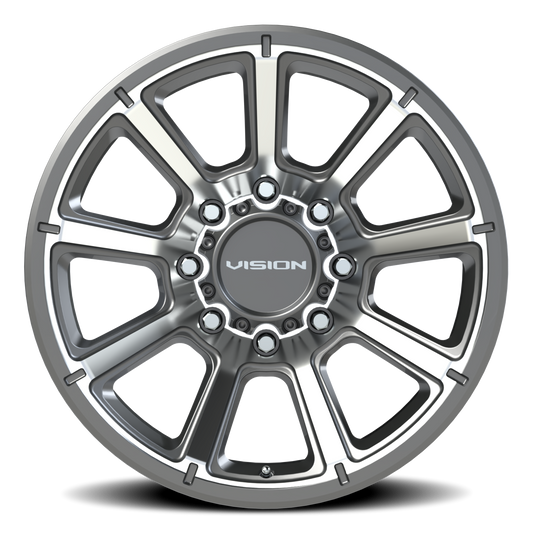 Vision Off-Road Turbine — Gunmetal Machined Face - front