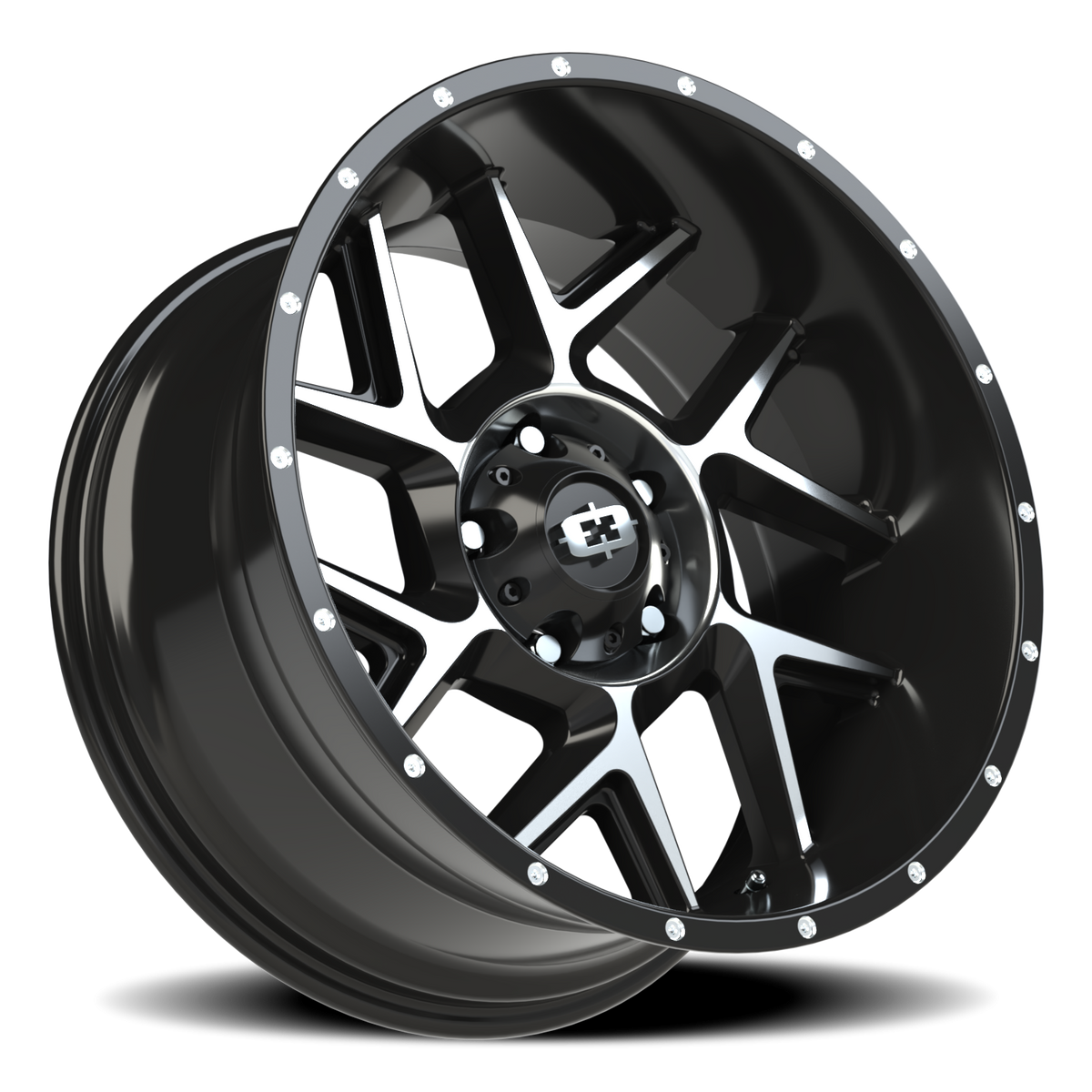 Vision Off-Road Sliver — Gloss Black Machined Face