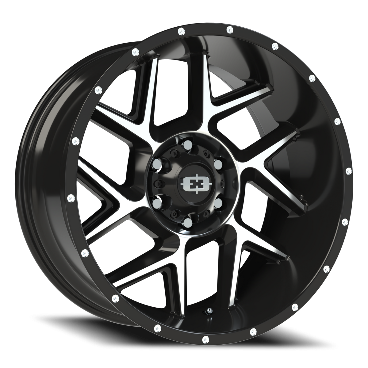 Vision Off-Road Sliver — Gloss Black Machined Face