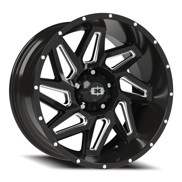 Vision Off-Road Spyder — Gloss Black Milled Spoke 
