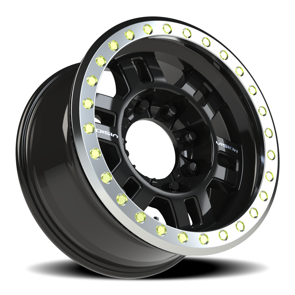 Vision Beadlock Manx Forged Beadlock — Gloss Black