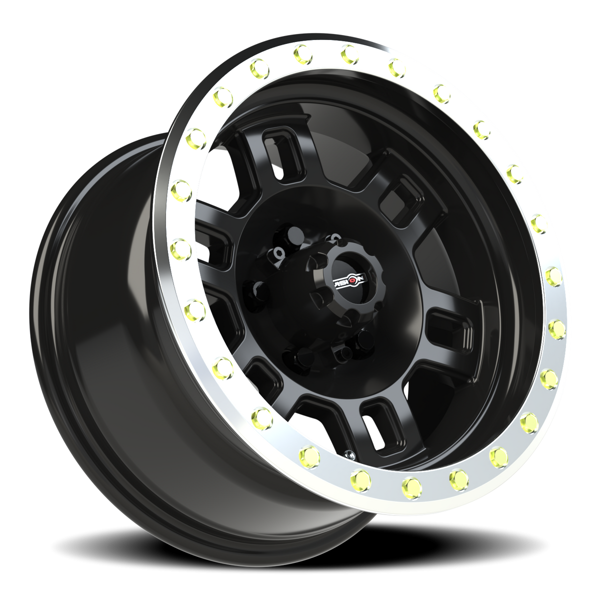 Vision Off-Road Manx — Gloss Black Machined Lip