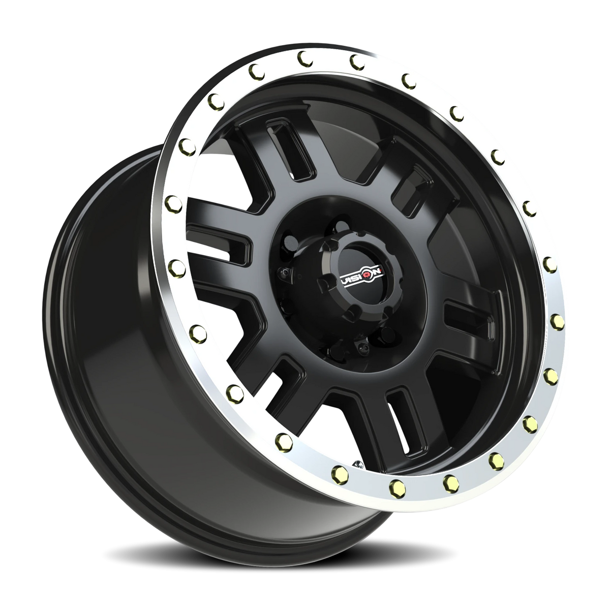 Vision Off-Road Manx — Gloss Black Machined Lip