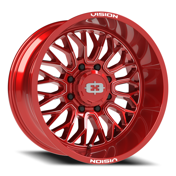 Vision Off-Road Riot — Red Tint Milled Spoke 