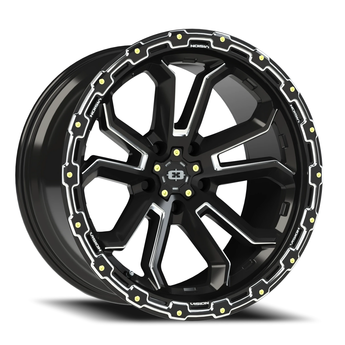 Vision Off-Road Korupt — Gloss Black Milled Spoke