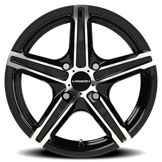 Vision Street Boost — Gloss Black Machined Face - front