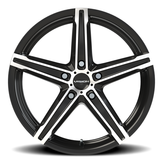 Vision Street Boost — Gloss Black Machined Face - front