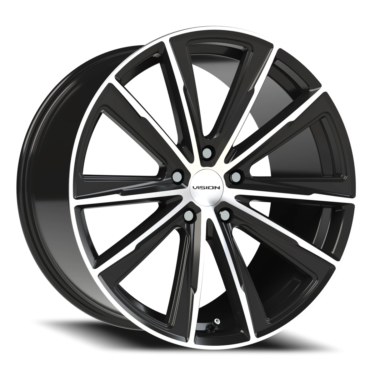 Vision Street Splinter — Gloss Black Machined Face