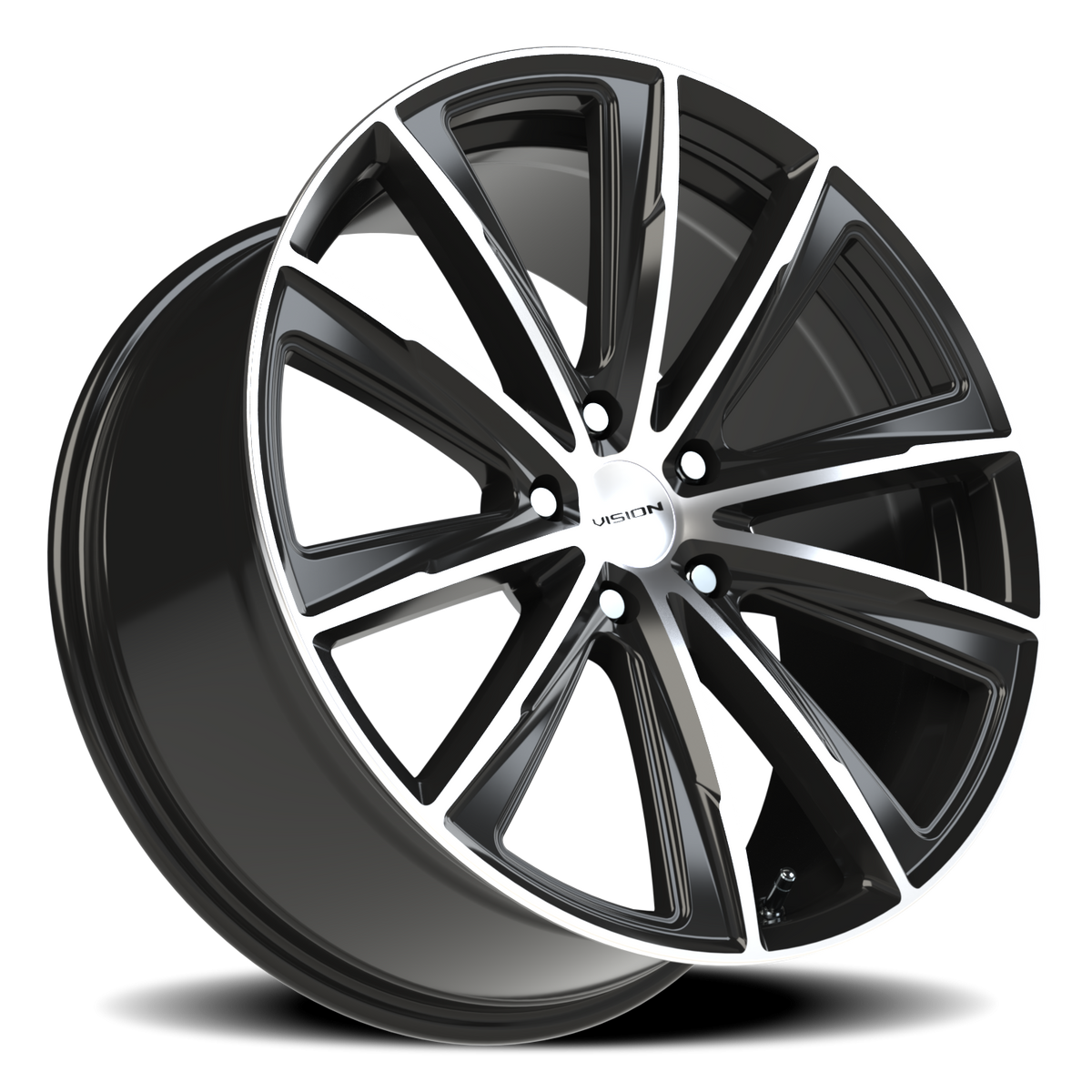 Vision Street Splinter — Gloss Black Machined Face