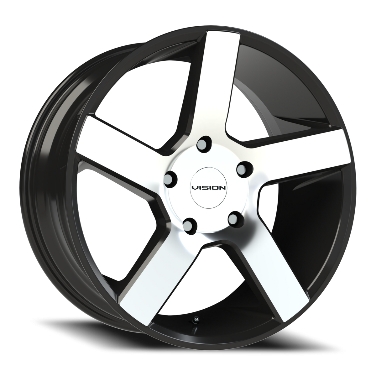 Vision Street Switchback — Gloss Black Machined Face