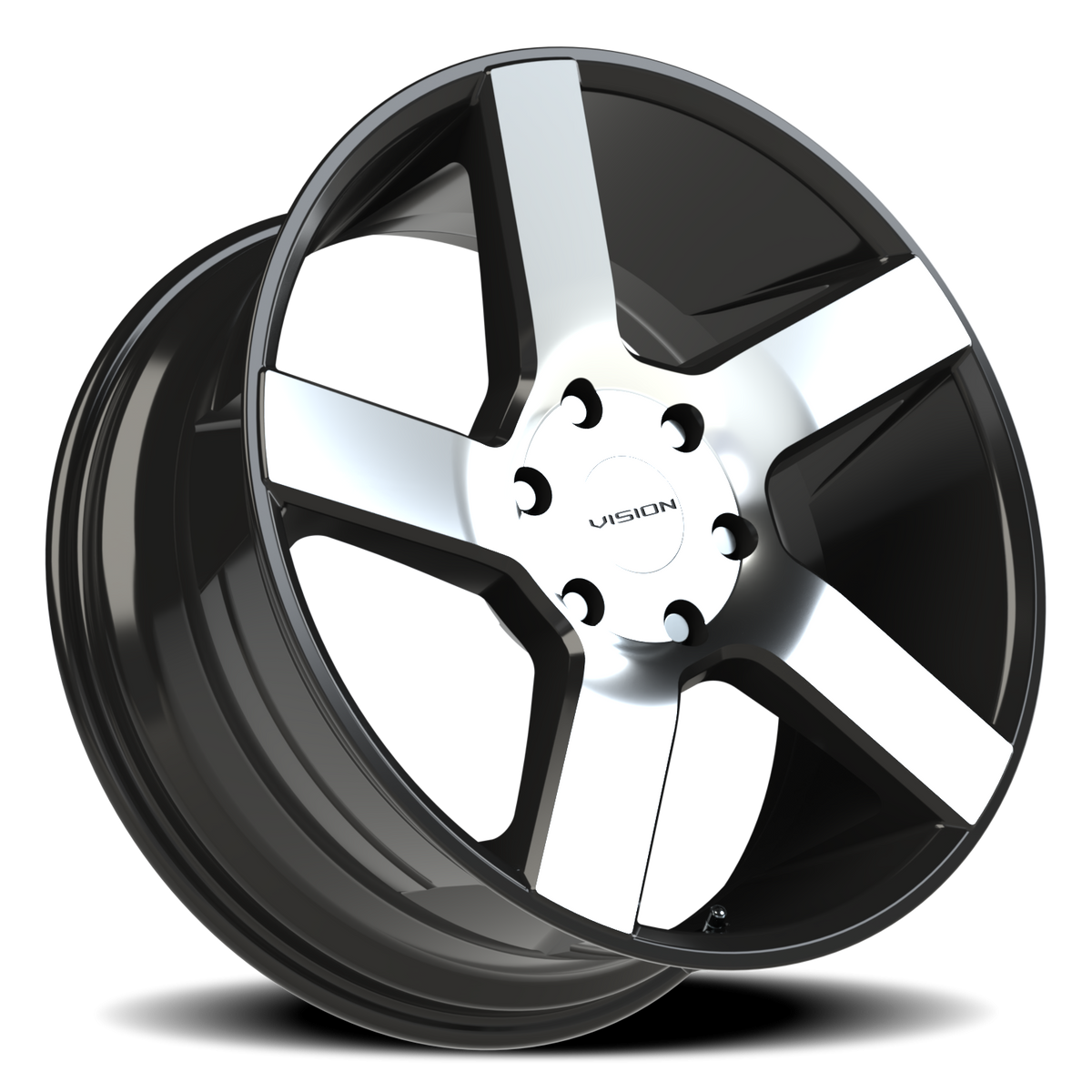Vision Street Switchback — Gloss Black Machined Face