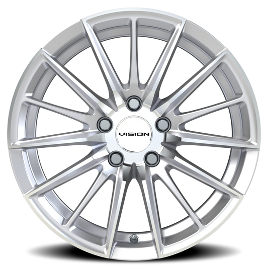Vision Street Axis — Hyper Silver Machined Face - front
