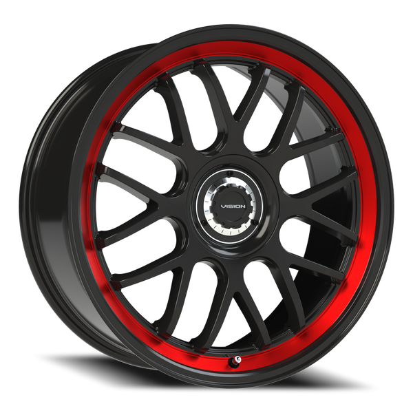 Vision Street Alpine — Gloss Black Red Tint Brushed Lip 