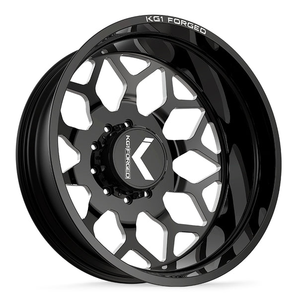KG1 Forged LUXOR-D — Gloss Black Milled Rear 