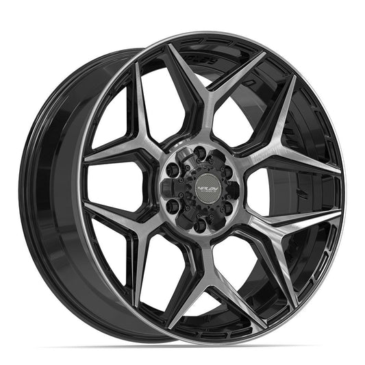 4PLAY Wheels 4P06 — Gloss Black Brushed with Tinted Clear