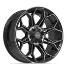 4PLAY Wheels 4P83 — Gloss Black Brushed With Tinted Clear