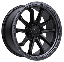 TIS 556BA Black / Anthracite Ring 5-lug wheel, angle view