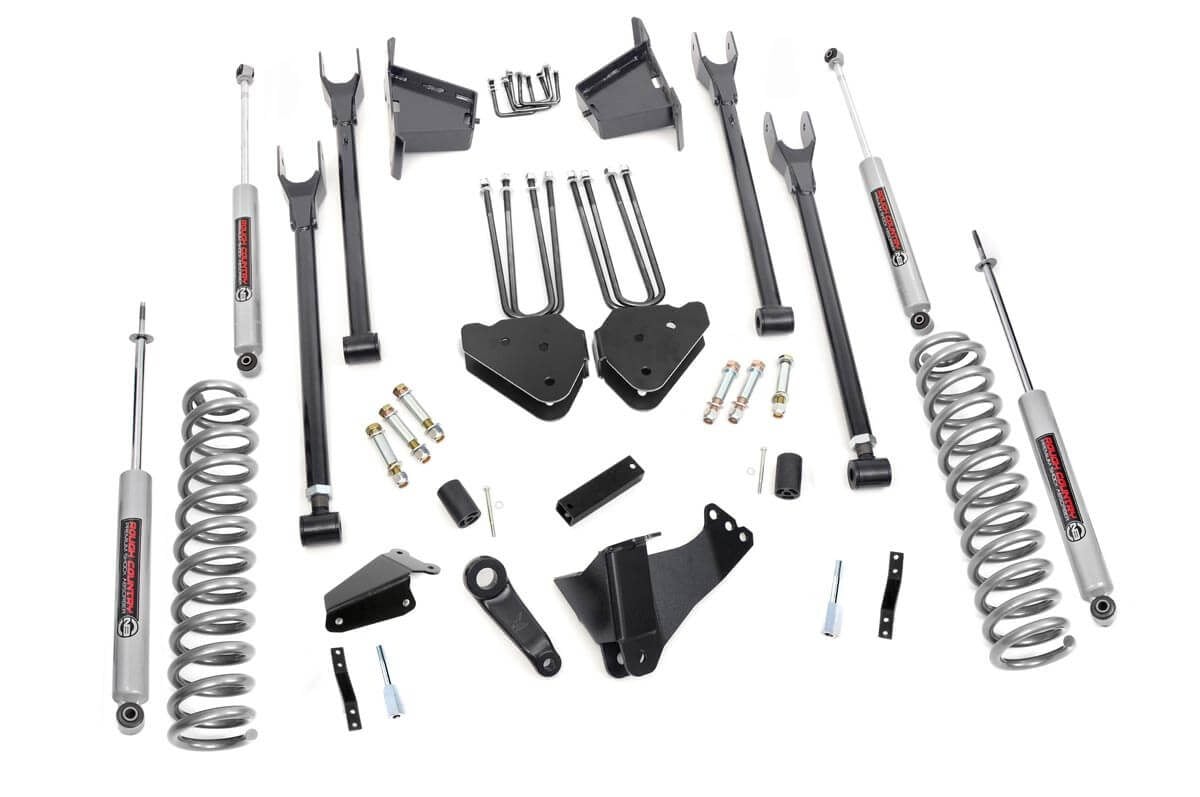 8 Inch Lift Kit | 4 Link | Rr Blocks | Ford F-250/f-350 Super Duty 4wd (05-07)