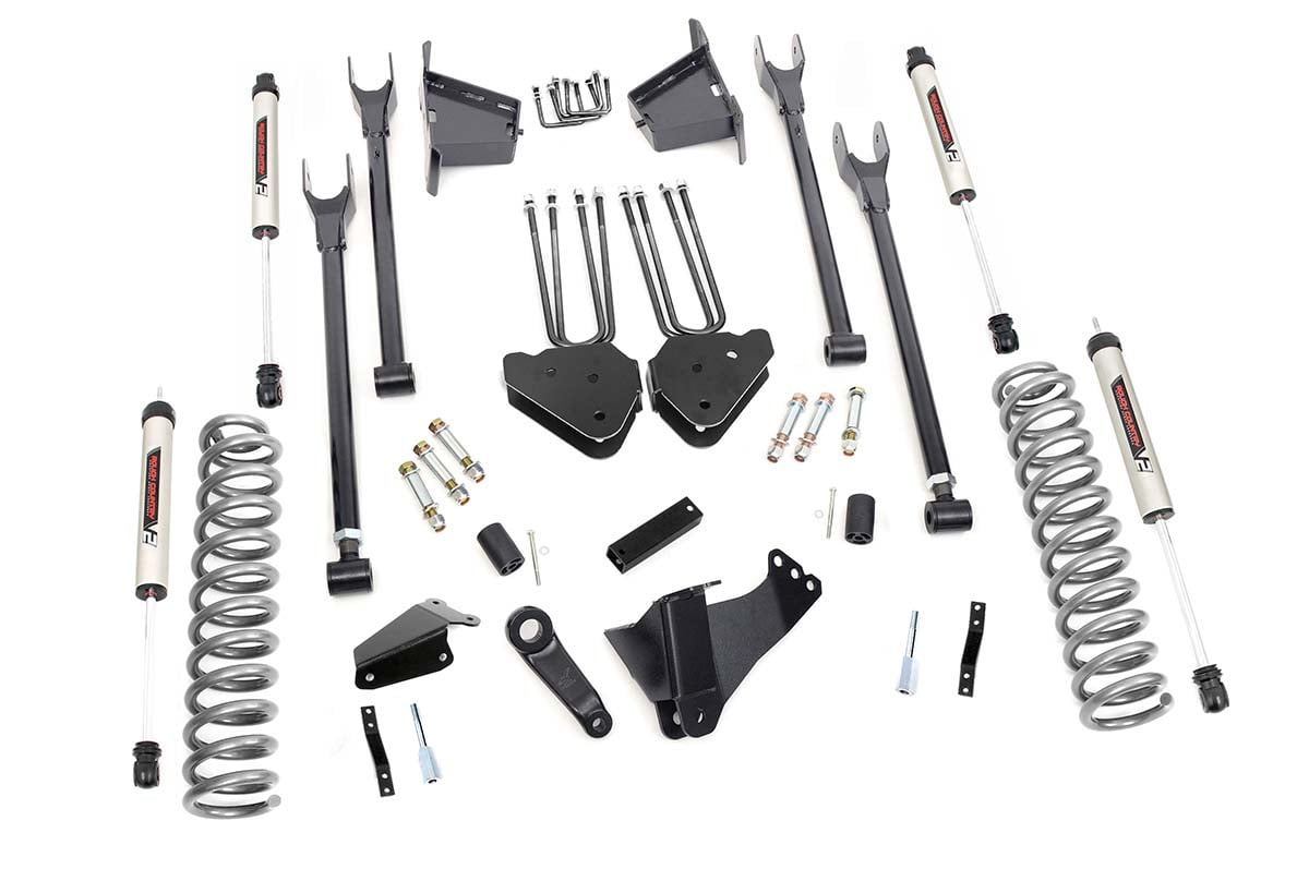8 Inch Lift Kit | 4 Link | Rr Blocks | V2 | Ford F-250/f-350 Super Duty (05-07)