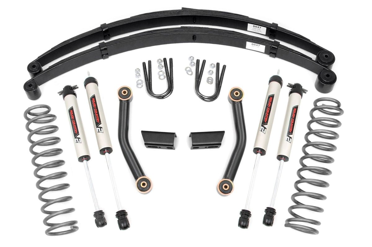 3 Inch Lift Kit | Series Ii | Rr Springs | V2 | Jeep Cherokee Xj (84-01)