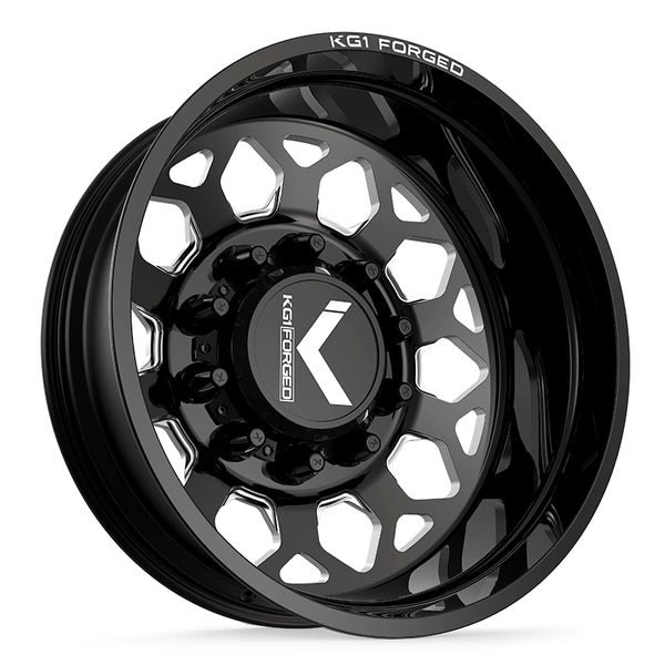 KG1 Forged BLITZ-D — Gloss Black Milled Rear 