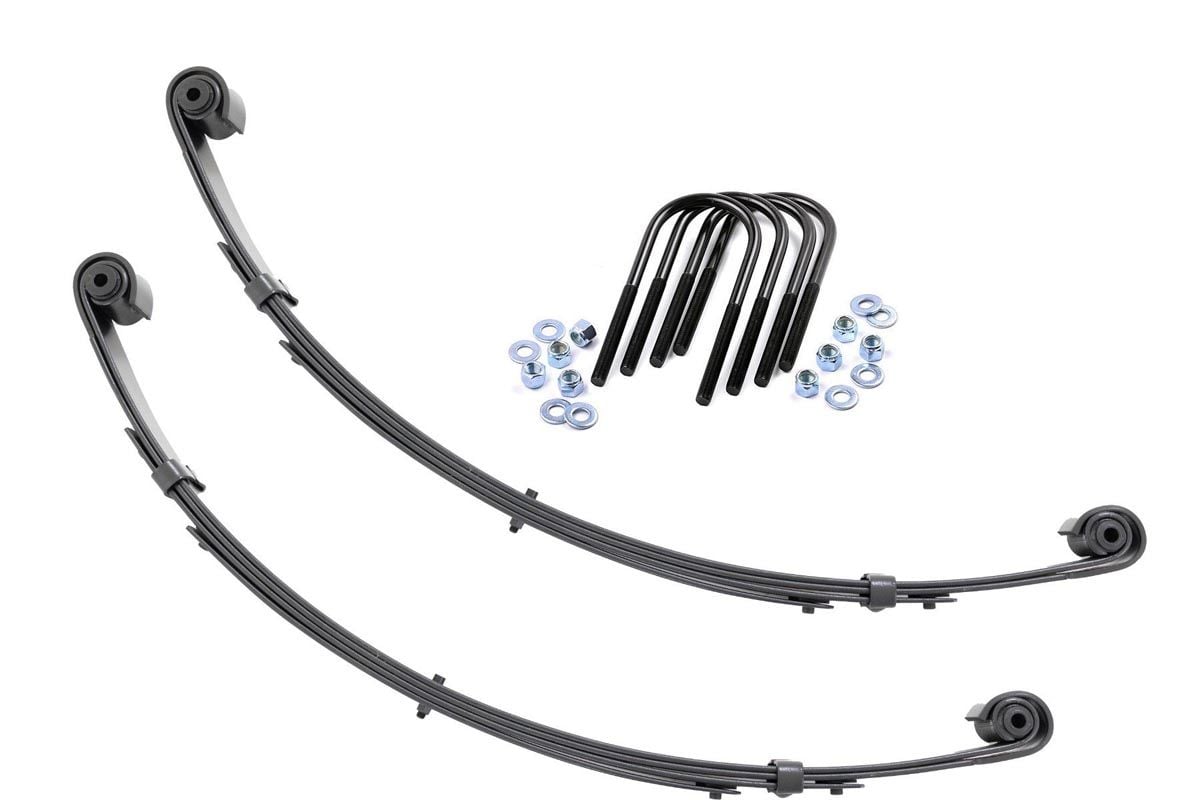 Front Leaf Springs | Military Wrap | 4" Lift| Pair | Jeep Wrangler Yj (87-95)