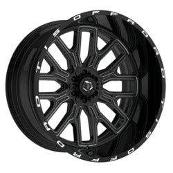 TIS 560BM — Gloss Black W/milled Accents