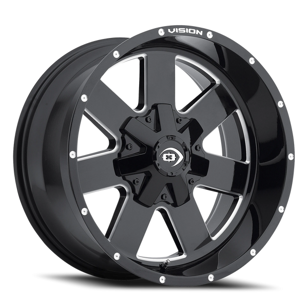 Vision Off-Road Arc — Gloss Black Milled Spoke 