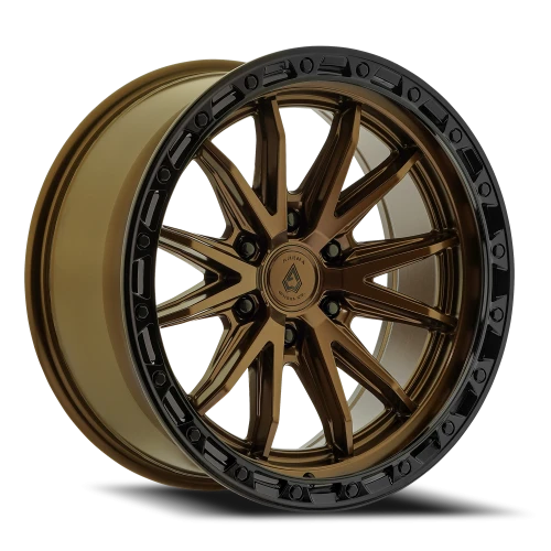 Arena Wheels Atlas — Smoked Bronze Center Glossy Black Lip