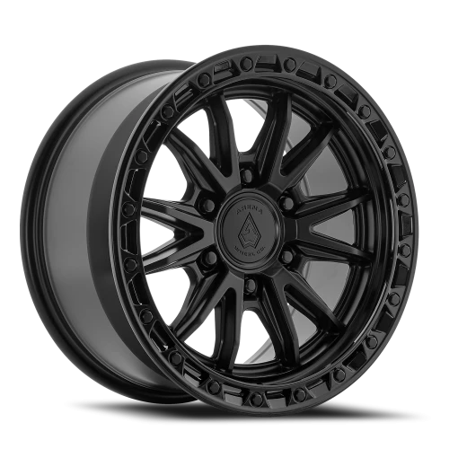 Arena Wheels Atlas Wheel Satin Black Center Glossy Black Lip